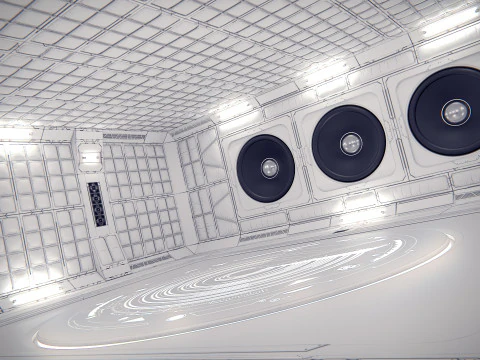 Virtual Boombox Studio 36 PBR 3D Model
