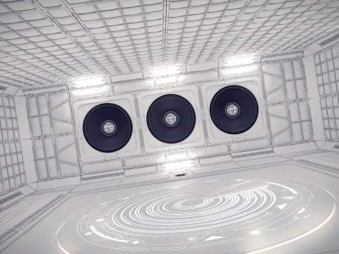 Virtual Boombox Studio 36 PBR 3D Model