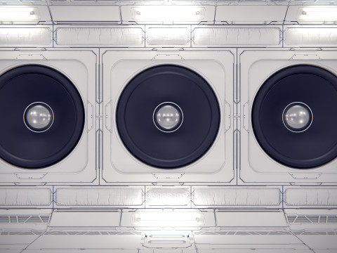 Virtual Boombox Studio 36 PBR Modèle 3D