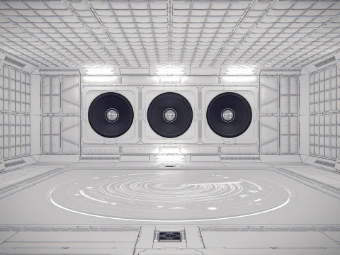 Virtual Boombox Studio 36 PBR 3D Model