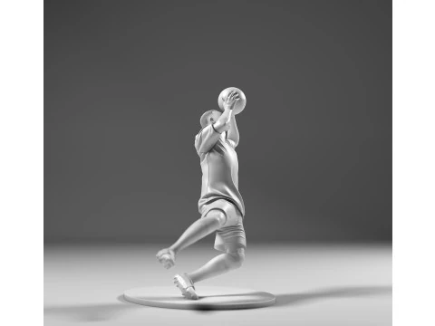 Footballer 05 GoalKeeper 01 Stl 3D Print Model