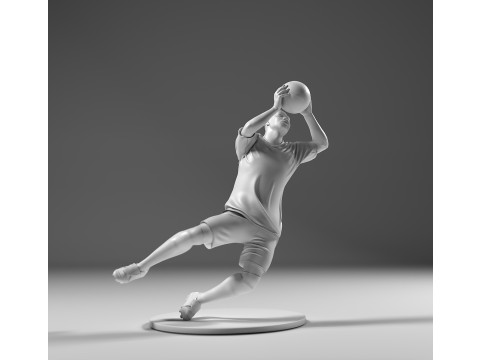 Footballer 05 GoalKeeper 01 Stl Model do druku 3D
