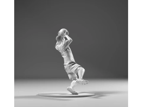 Footballer 05 GoalKeeper 01 Stl 3D Print Model
