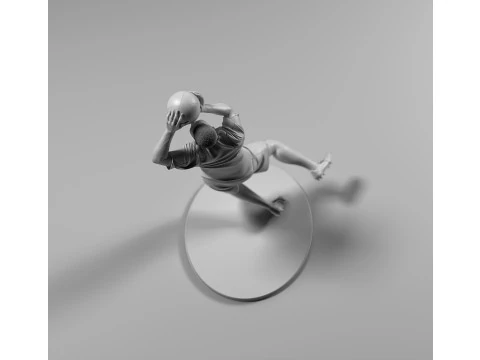 Footballer 05 GoalKeeper 01 Stl 3D Print Model