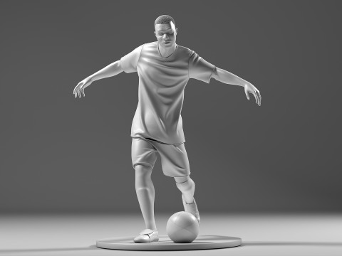 Footballer 05 FootStrike 07 Stl Modelo de Impressão 3D