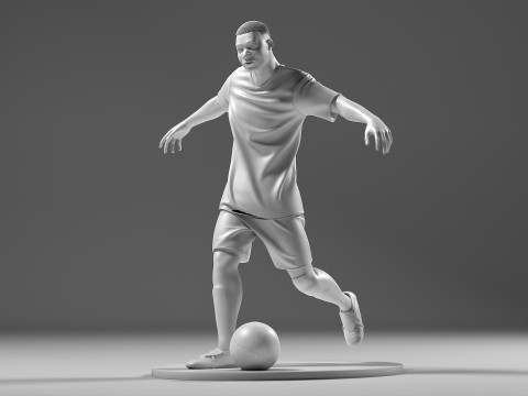 Footballer 05 FootStrike 07 Stl Modelo de Impressão 3D