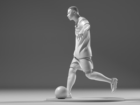 Footballer 05 FootStrike 07 Stl Modelo de Impressão 3D