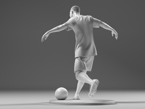 Footballer 05 FootStrike 07 Stl Modelo de Impressão 3D