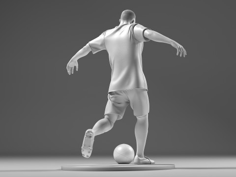 Footballer 05 FootStrike 07 Stl Modelo de Impressão 3D