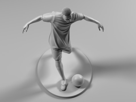 Footballer 05 FootStrike 07 Stl Modelo de Impressão 3D
