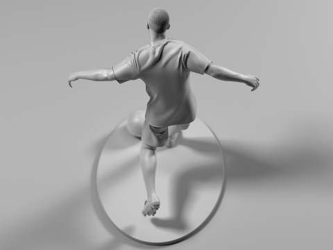 Footballer 05 FootStrike 07 Stl Modelo de Impressão 3D