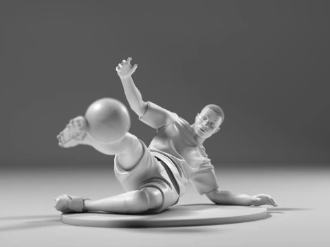 Futbolcu 05 SledgeStrike 02 Stl 3D Baskı Modeli