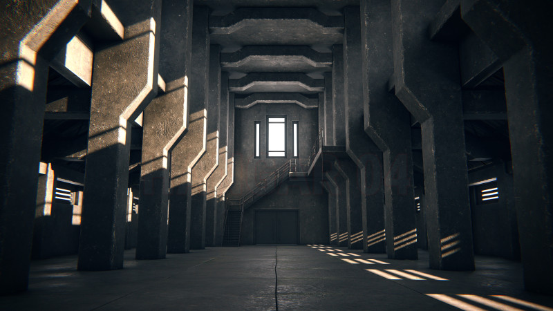 Hangar 04 PBR 3D Model .c4d .max .obj .3ds .fbx .stl .blend