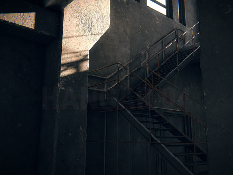 Hangar 04 PBR 3D Model