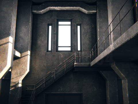 Hangar 04 PBR 3D Model