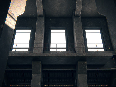 Hangar 04 PBR 3D Model