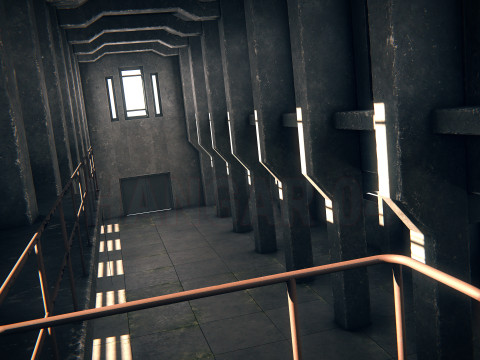 Hangar 04 PBR 3D Model