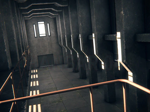 Hangar 04 PBR 3D Model