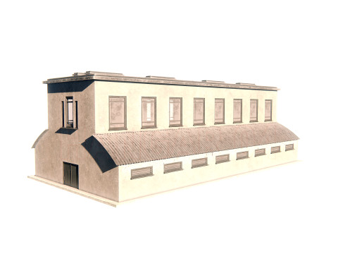 Hangar 04 PBR 3D Model