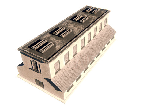Hangar 04 PBR 3D Model