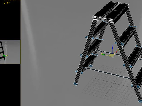 ラダー01 PBR 3Dモデル