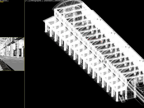 Hangar 05 Railway Station PBR 3D Model