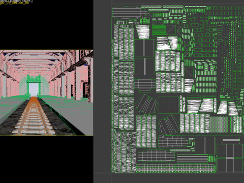 Hangar 05 Railway Station PBR 3D 模型