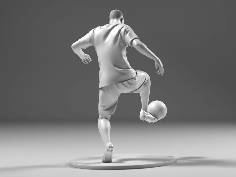 Footballer 05 FootStrike 08 Stl 3D Print Model