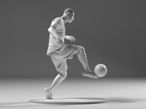Footballer 05 FootStrike 08 Stl Modello di stampa 3D