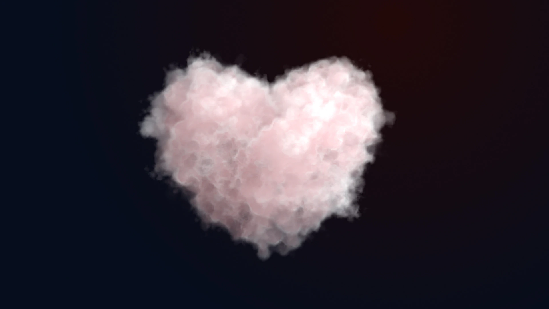 VDB Heart Shaped Cloud Animated 01 3D Model .c4d .max .obj .3ds .fbx .stl .blend