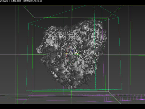 VDB Heart Shaped Cloud Animated 01 3D Модель