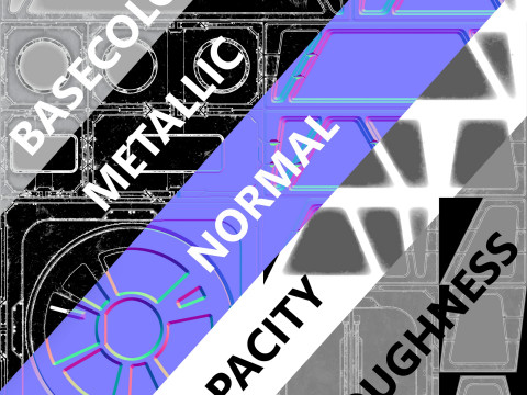 Sci-fi Textures Pack II Modelo 3D