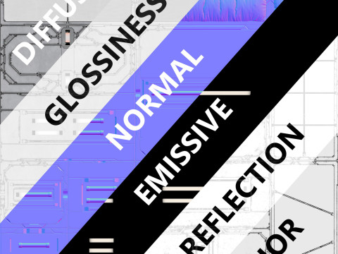 Sci-fi Textures Pack II Modelo 3D