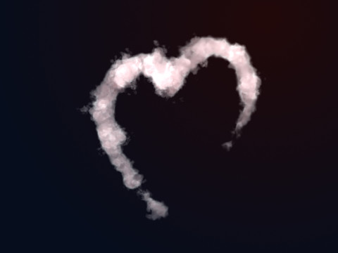 VDB Heart Shaped Cloud Trail Animated 01 3D मॉडल