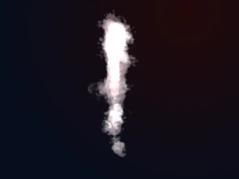 VDB Heart Shaped Cloud Trail Animated 01 3D Model