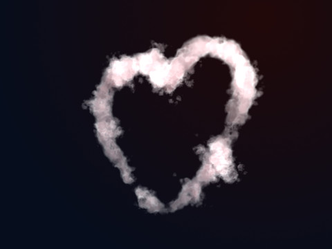 VDB Heart Shaped Cloud Trail Animated 01 3D मॉडल