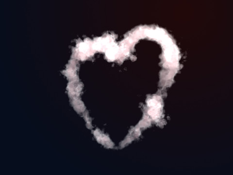 VDB Heart Shaped Cloud Trail Animated 01 3D मॉडल