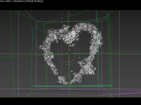 VDB Heart Shaped Cloud Trail Animated 01 3D Model