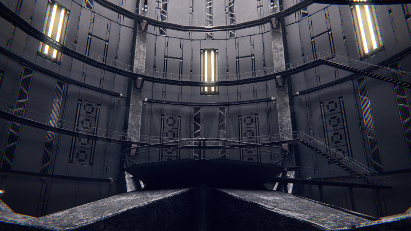 Hangar 06 Sci-Fi PBR 3D Model .c4d .max .obj .3ds .fbx .stl .blend 
