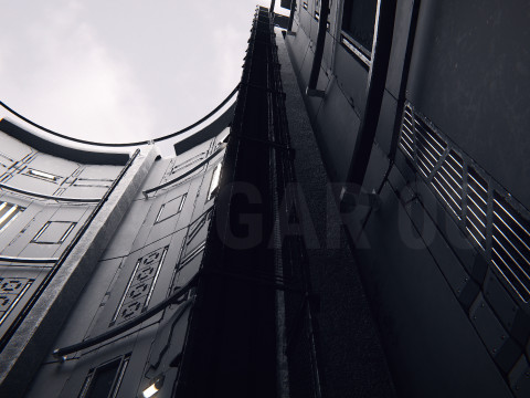 Hangar 06 Sci-Fi PBR 3D Model