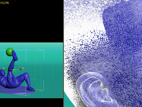 Footballer 05 FlipStrike 01 Stl 3D Принт Модель