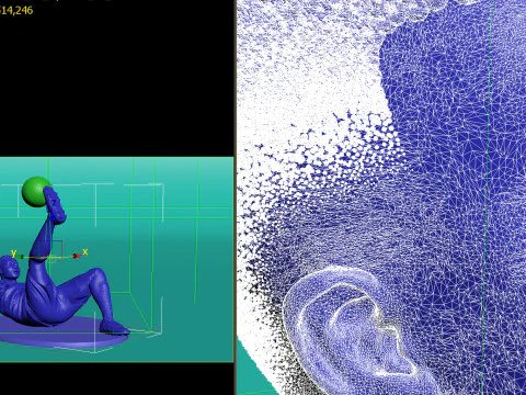 Footballer 05 FlipStrike 01 Stl 3D Print Model