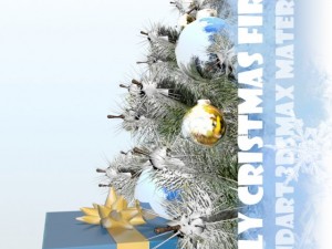 christmas hipoly fir 3D मॉडल