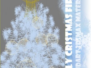 christmas hipoly fir 3D मॉडल