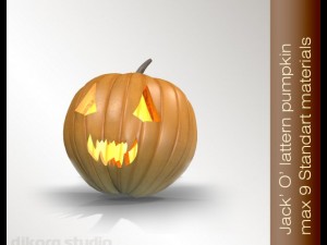 halloween pumpkin jackolantern 3D Model