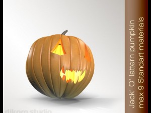 halloween pumpkin jackolantern 3D Model