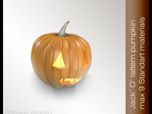 halloween pumpkin jackolantern 3D Model