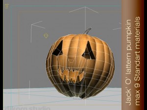 halloween pumpkin jackolantern 3D Model