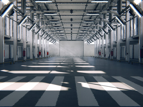 Hangar 07 PBR Model 3D