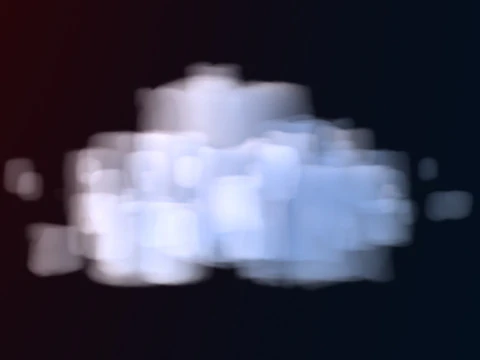 VDB Cloud 18 Minecraft Animated 3D Model